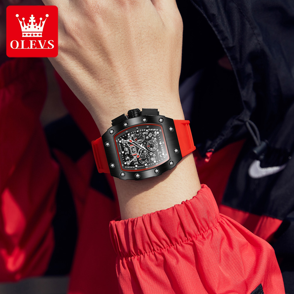 OLEVS 3608 Orologio Cronografo - Luxury Watch With Rubber Strap recensione e prezzo