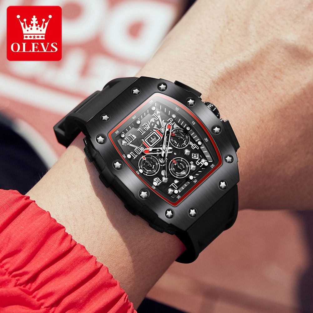 OLEVS 3608 Orologio Cronografo - Luxury Watch With Rubber Strap recensione e prezzo