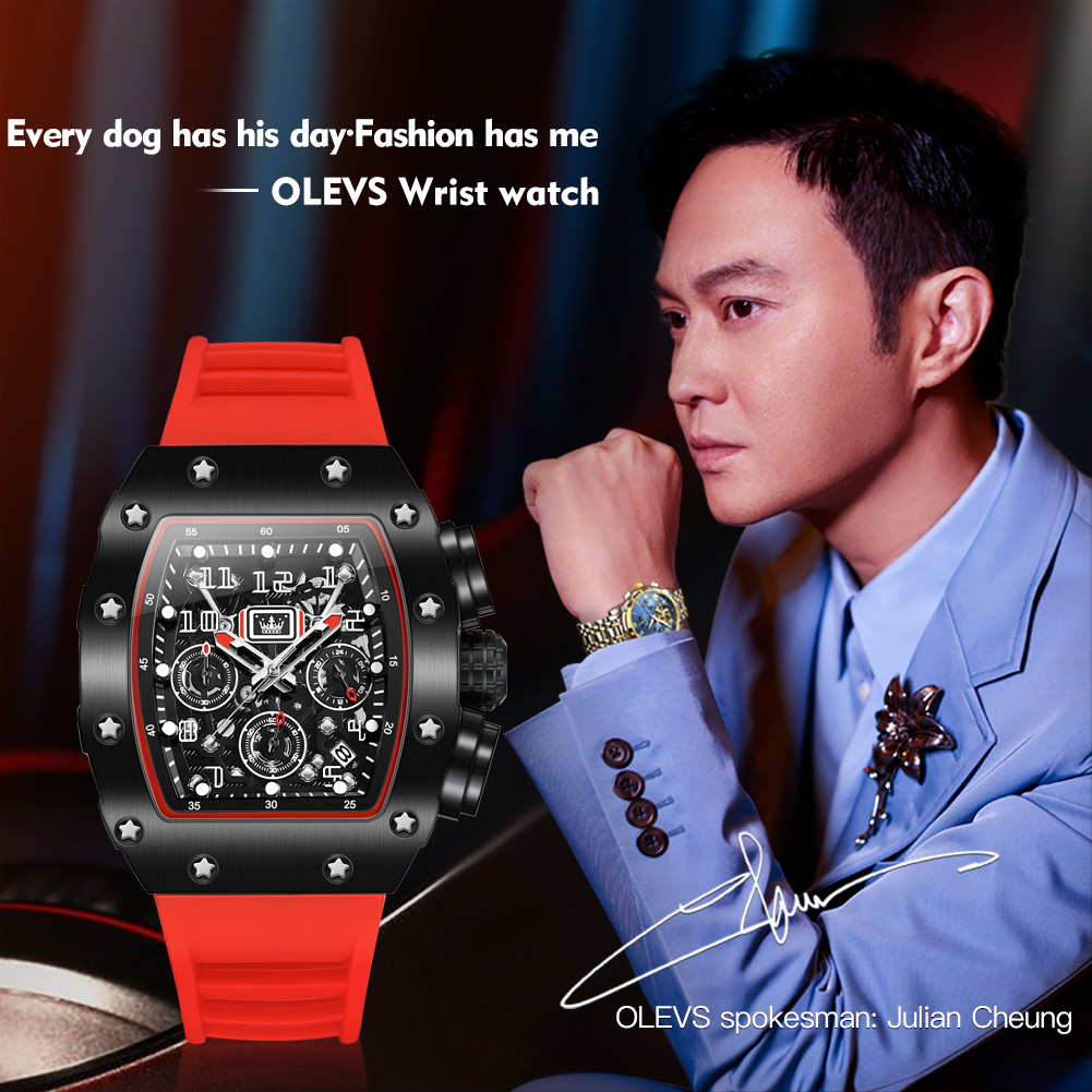 OLEVS 3608 Orologio Cronografo - Luxury Watch With Rubber Strap recensione e prezzo