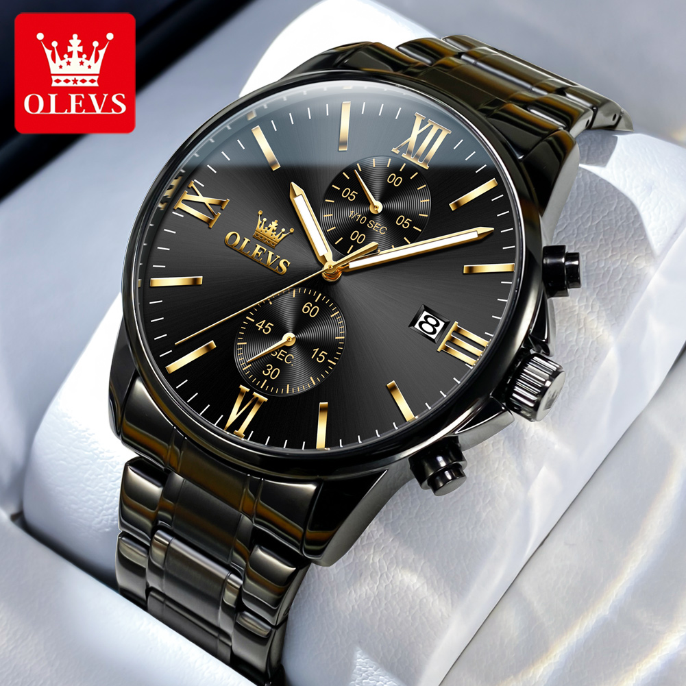 OLEVS 2886 Orologio classico a - Luxury Watch All Black recensione e prezzo