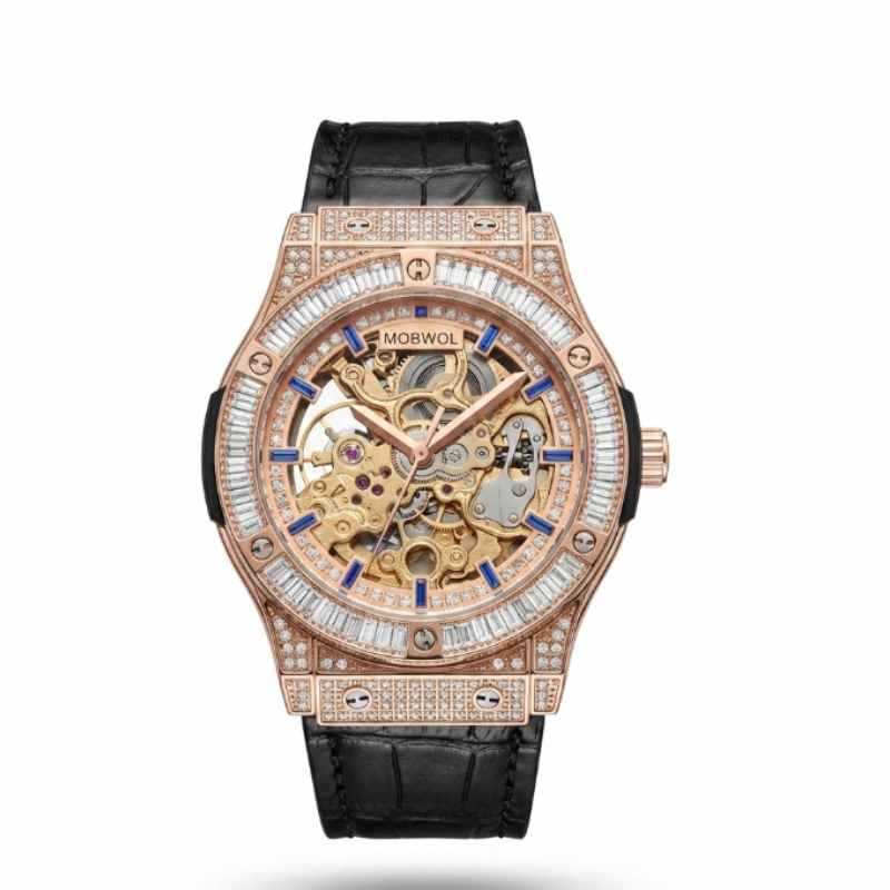 MOBWOL Orologio meccanico sche - Luxury Watch With Rubber Strap recensione e prezzo