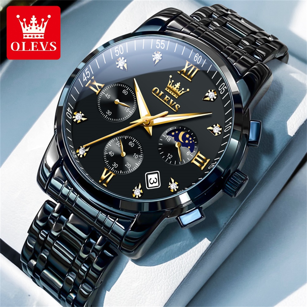 OLEVS Orologi da uomo popolari - Luxury Watch Logos recensione e prezzo