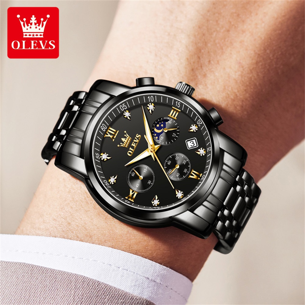 OLEVS Orologi da uomo popolari - Luxury Watch Logos recensione e prezzo
