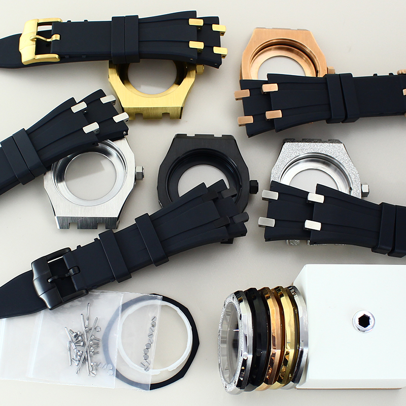 argentato 41mm Custodie per or - Luxury Watch With Rubber Strap recensione e prezzo