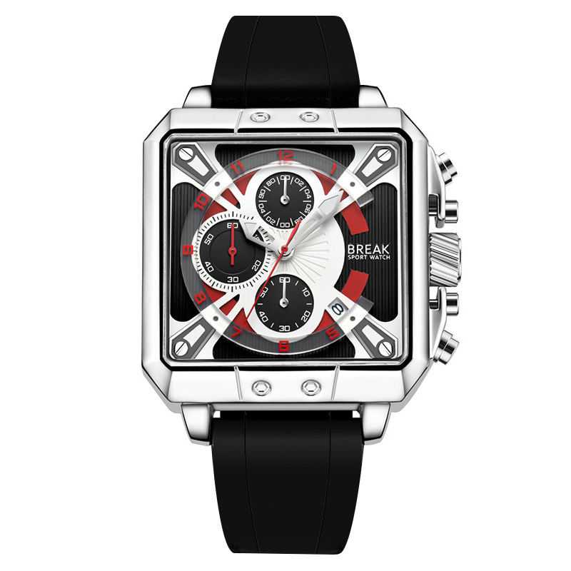 Nuovo cronografo al quarzo di  - Luxury Watch With Rubber Strap recensione e prezzo