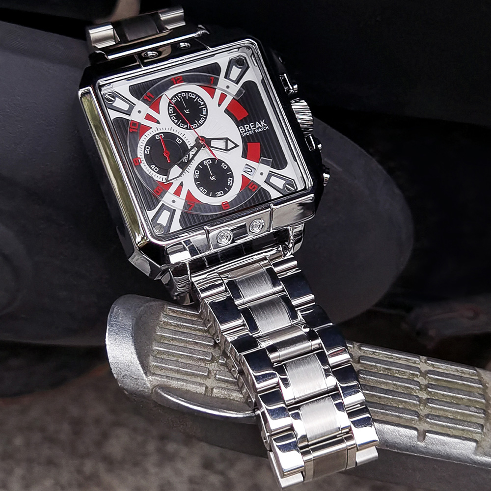Nuovo cronografo al quarzo di  - Luxury Watch With Rubber Strap recensione e prezzo