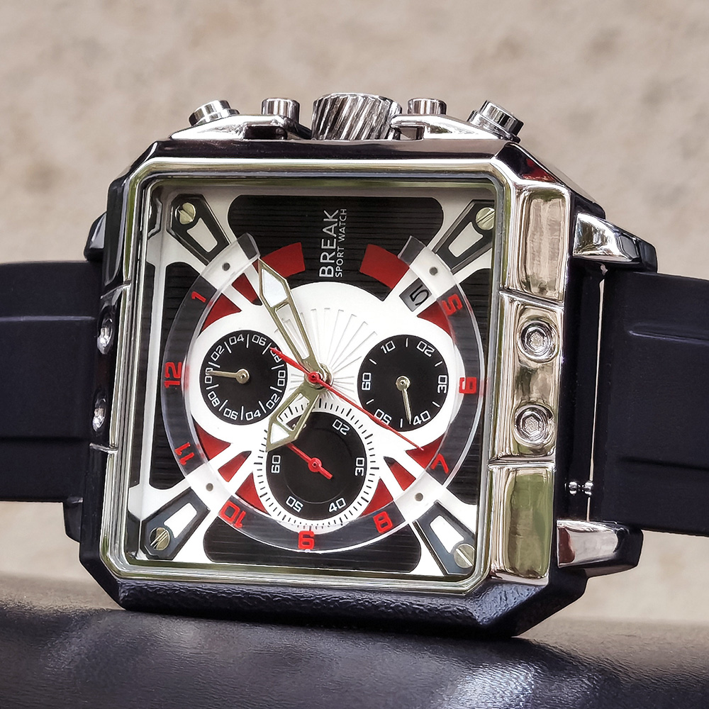 Nuovo cronografo al quarzo di  - Luxury Watch With Rubber Strap recensione e prezzo